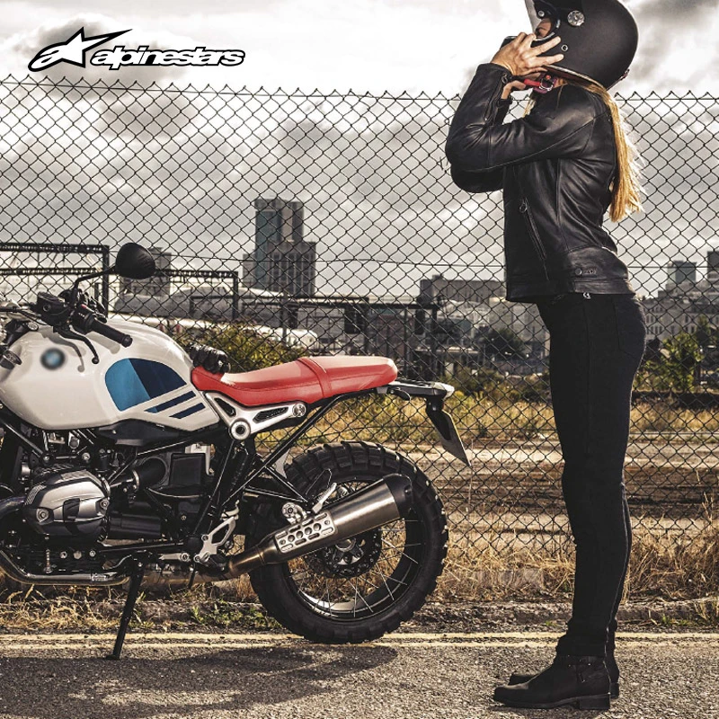 【女神专享】A星alpinestars摩托车骑行裤女骑士女士修身弹力裤
