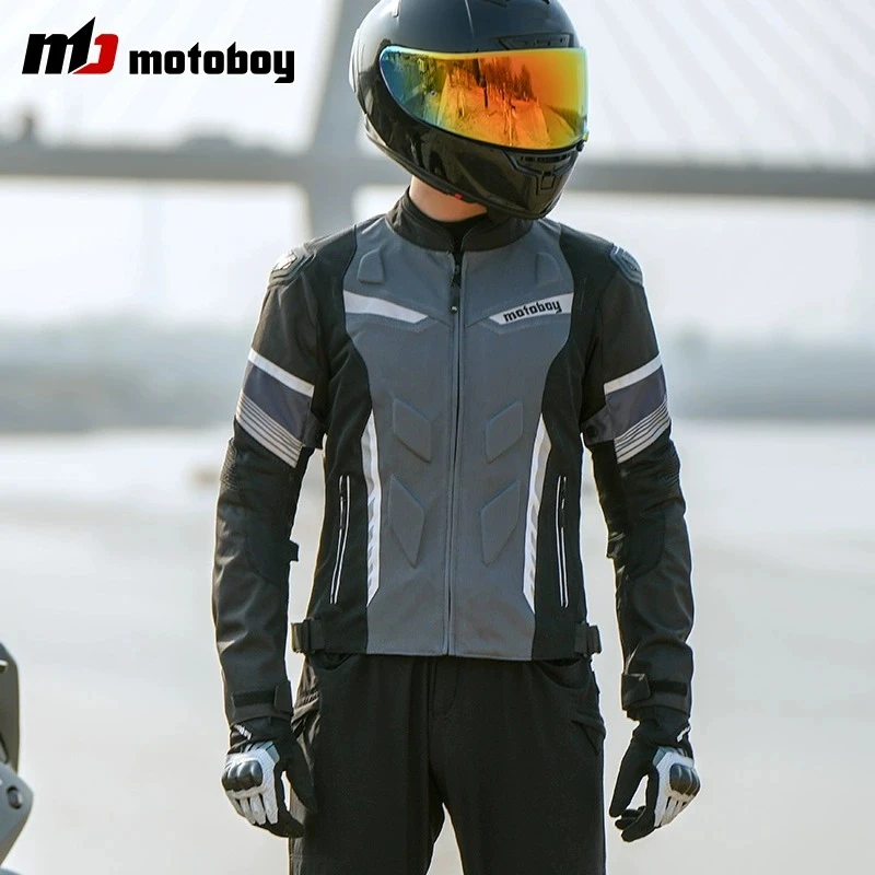 【大秦装备】motoboy摩托车夏季骑行服男套装网眼透气赛车机车服