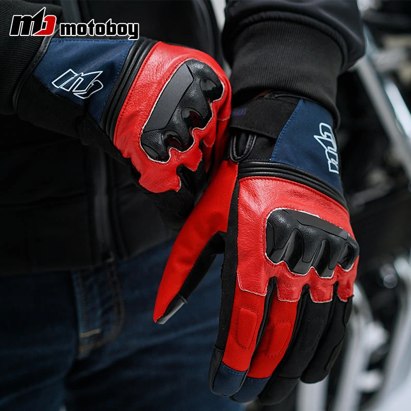 【大秦装备】motoboy摩托车手套骑车防风防水保暖防寒防摔硬壳