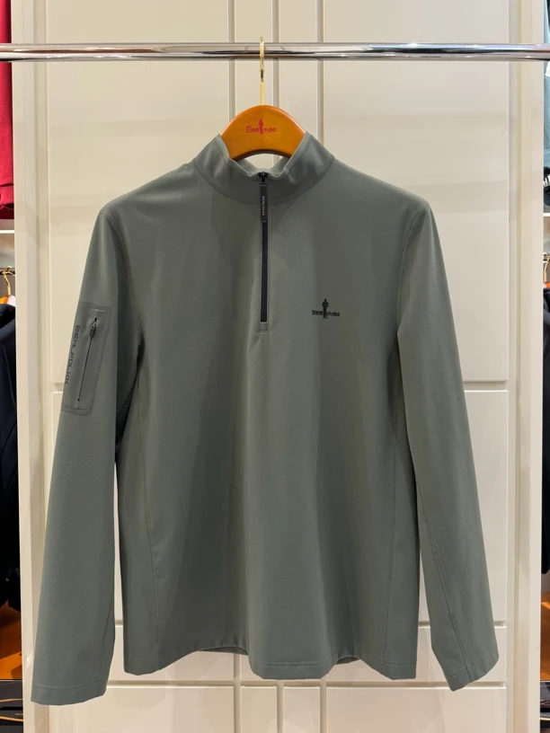 比音勒芬24秋季新品立领拉链T恤1422