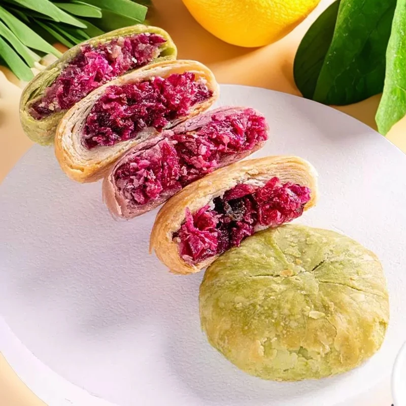 直播福袋4枚鲜花饼尝鲜混合口味