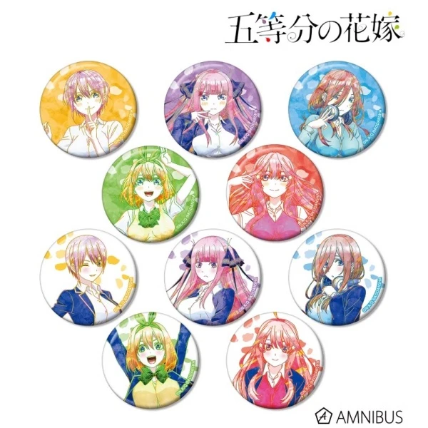 【桃太郎】五等分的花嫁 AniArt水彩 魅力 吧唧徽章 现货 随机一发