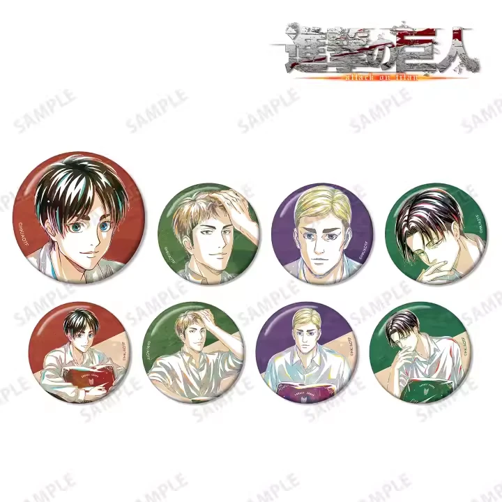 【桃太郎】进击的巨人 Ani Art 水彩徽章 relax休息 ver 现货代拆