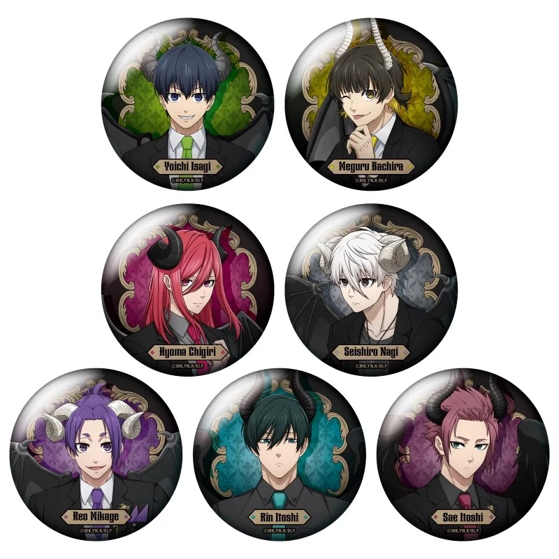 【桃太郎】蓝色监狱 随机闪吧唧徽章 七宗罪 恶魔 现货 随机一发