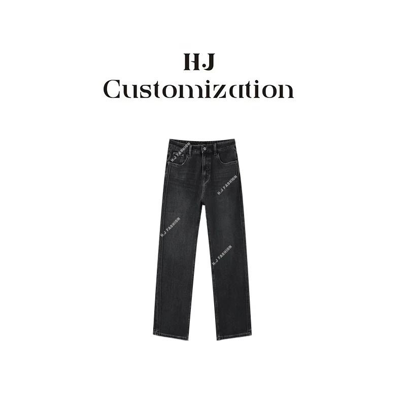 【 H·J 】“腿精裤”加绒修饰腿型显腿长显瘦高腰牛仔裤52189