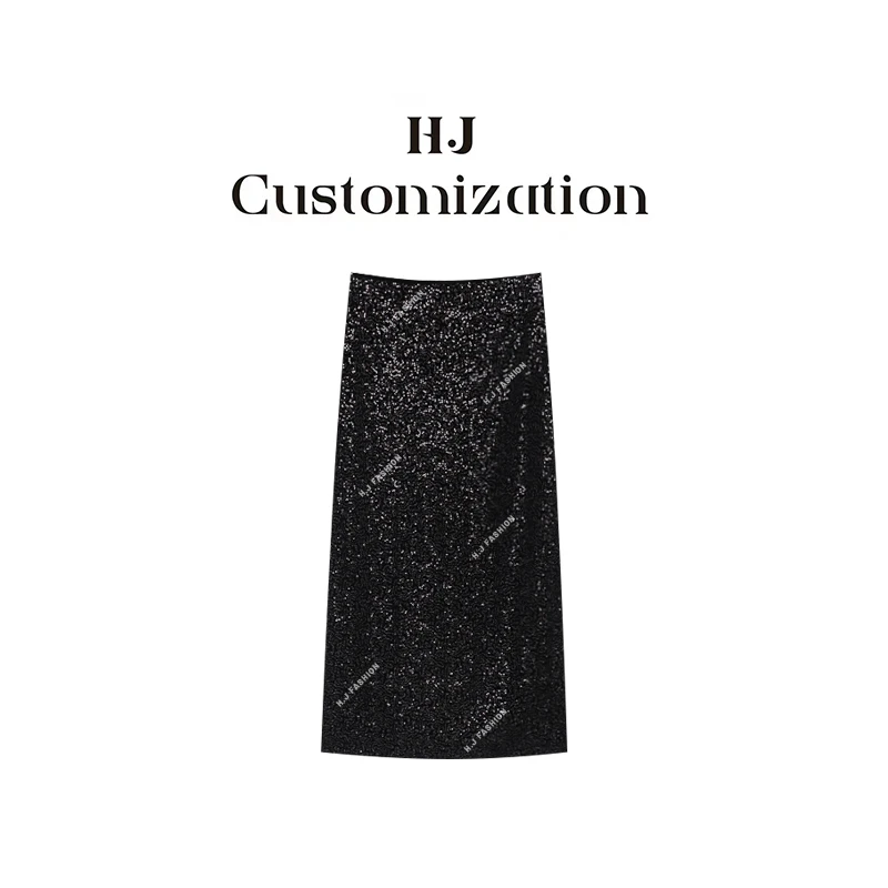 【 H·J 】“星耀”氛围感高级华丽时髦亮片半裙881292
