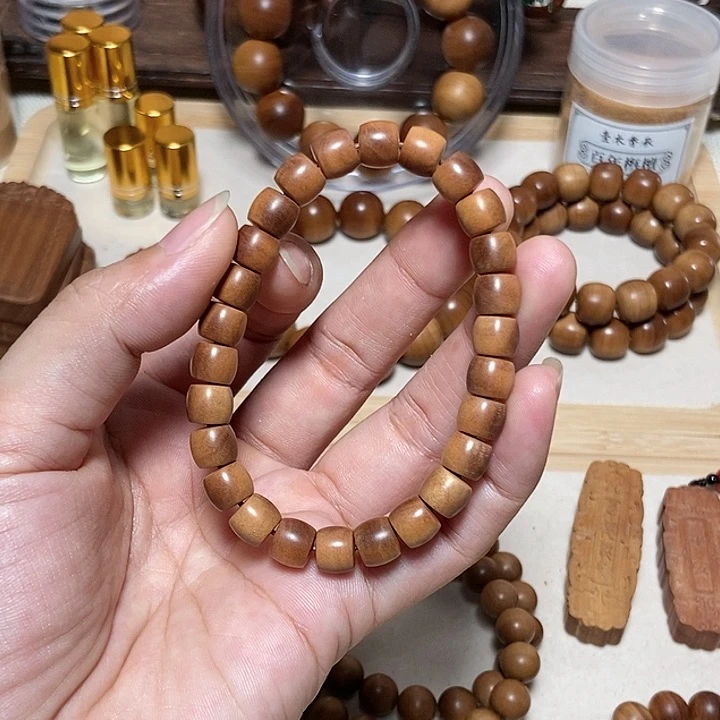 木老山檀香直切珠7/8