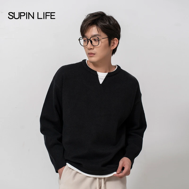 【SUPIN LIFE】24冬季新款针织衫SPAZZ457129AM-SPAZZ457129BM