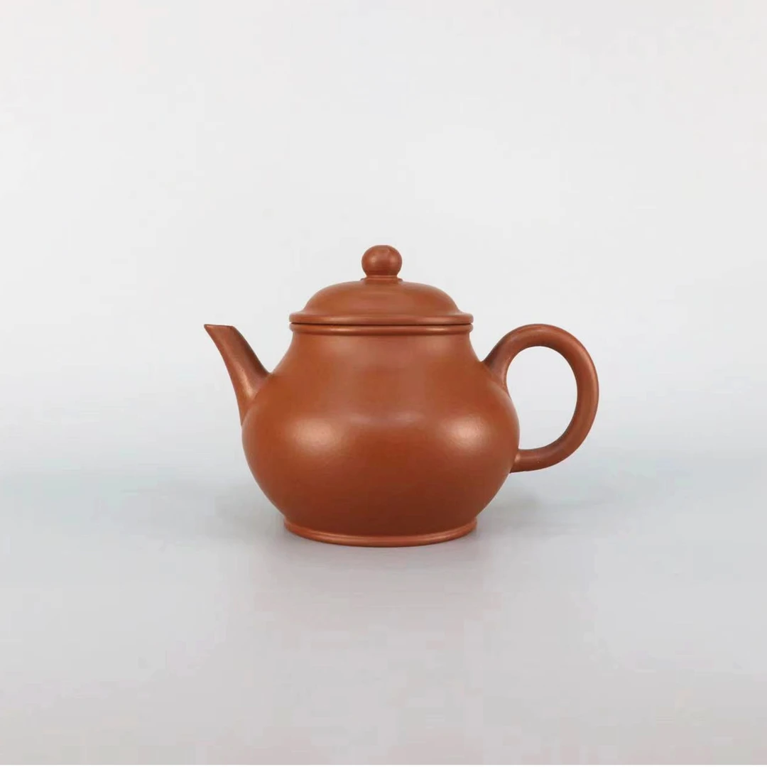 【汇缘紫砂】秋水壶 原矿小红泥  150C  手制