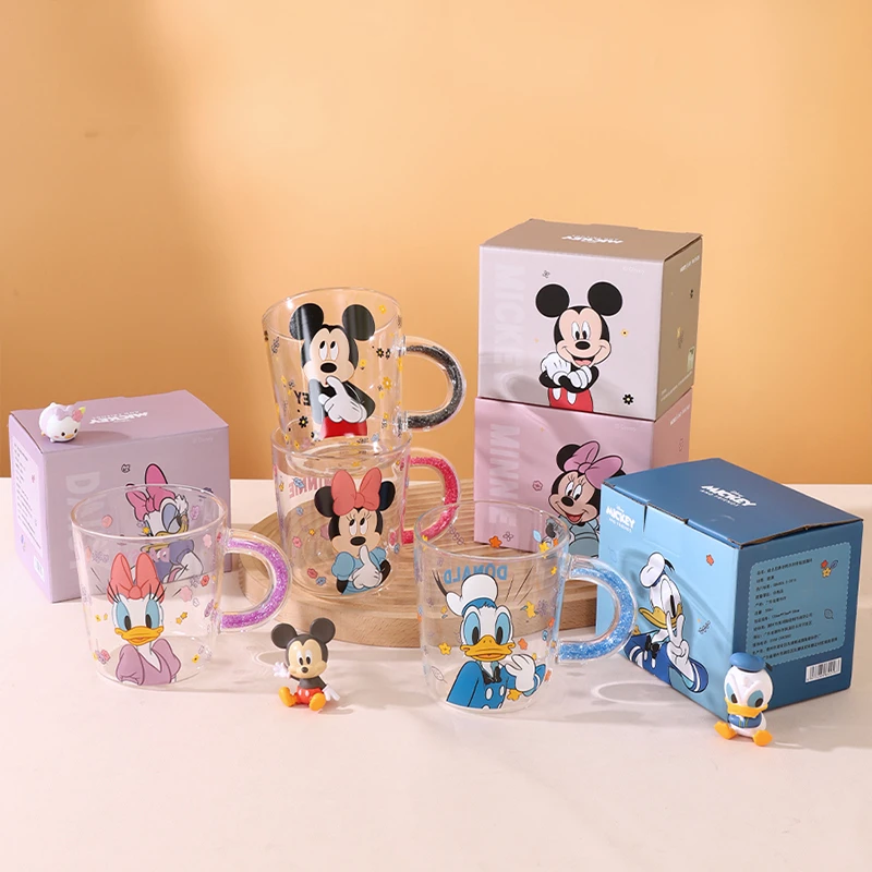 【言则】新年限定迪士尼正版玻璃细钻杯带把手