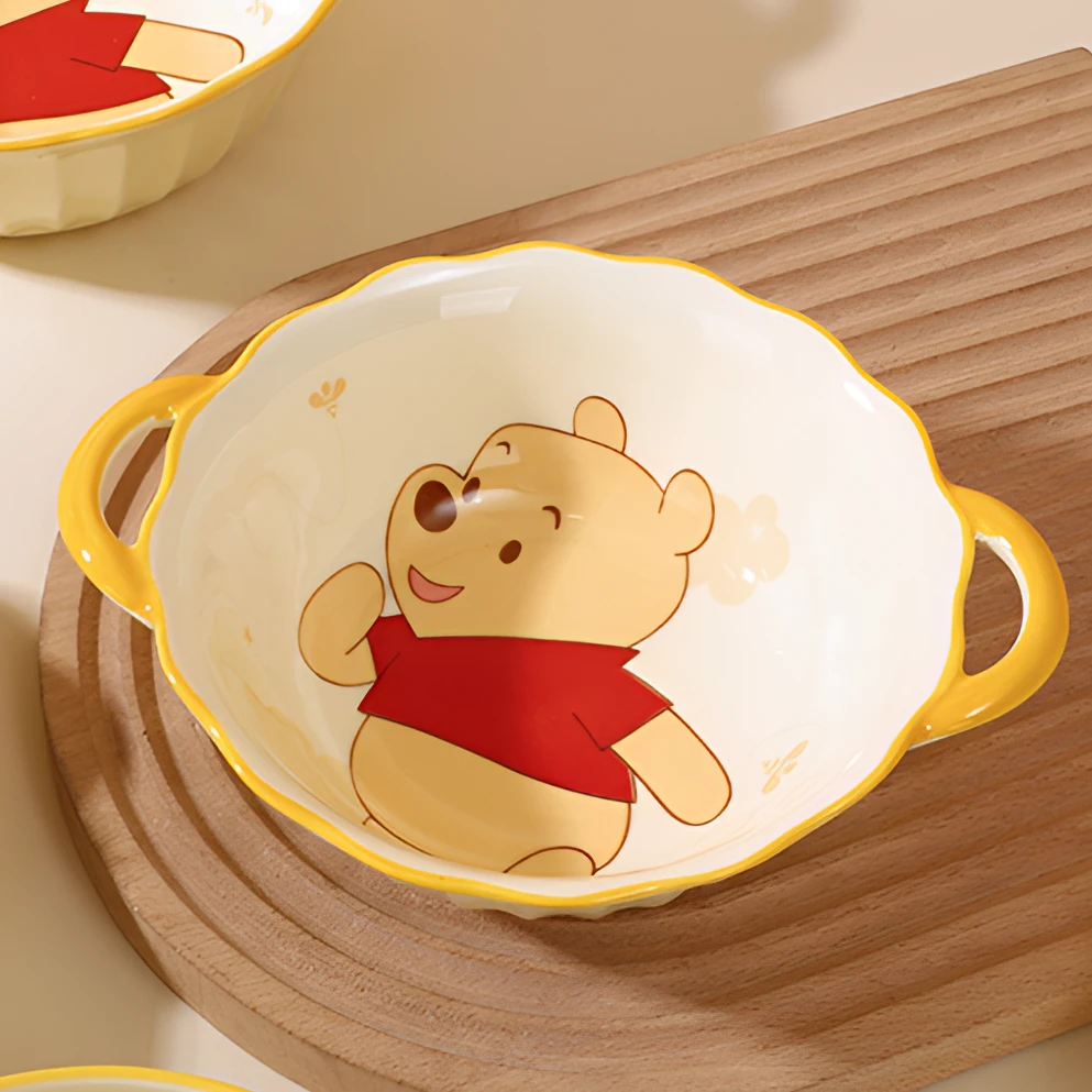 【旭业老张】迪士尼正品云朵系列7.5英寸双耳汤碗维尼草莓