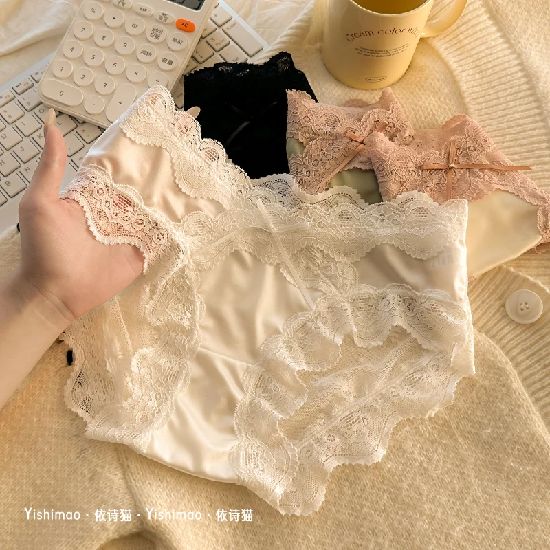 依诗猫网纱蕾丝性感内裤女生禁欲系2025新款女士纯欲风女款透气
