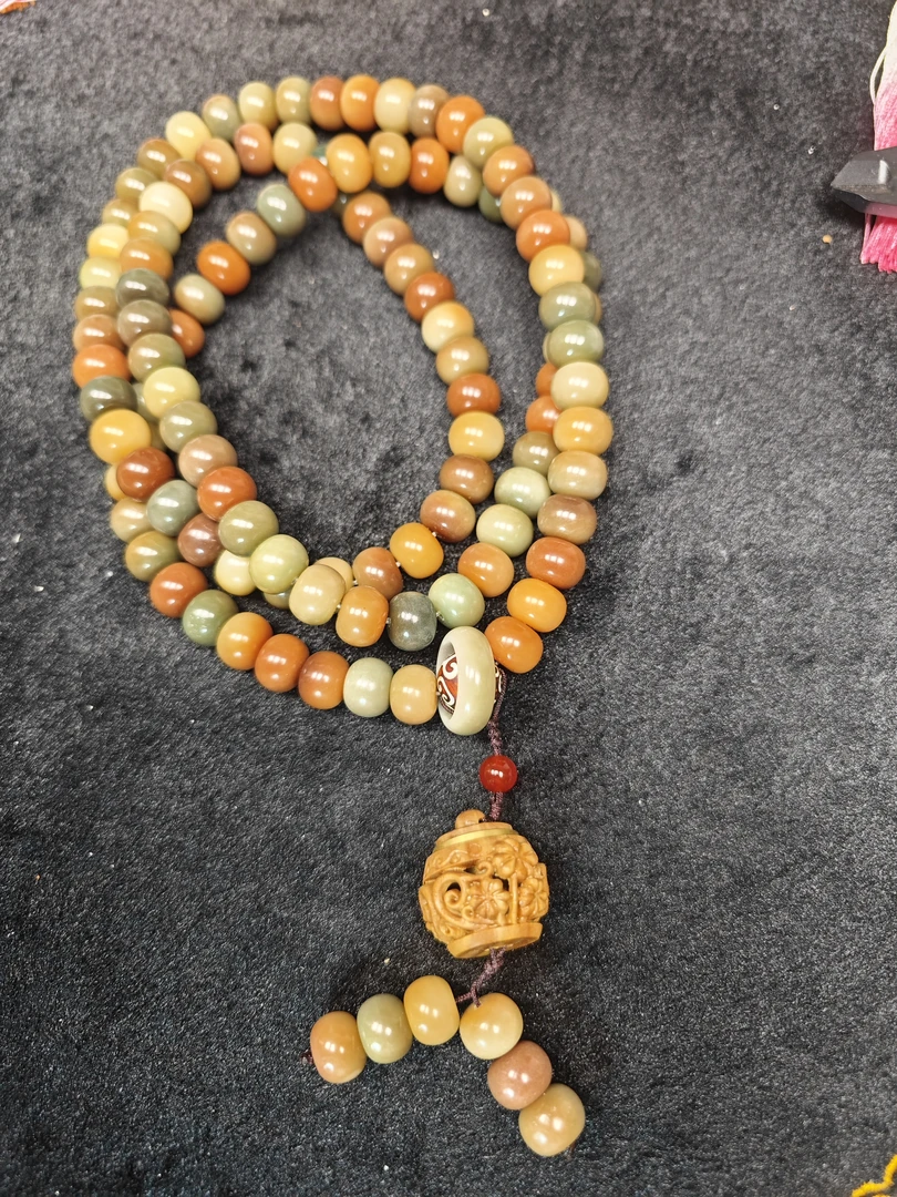 敦煌高品多圈1.2规格108颗苹果珠毛衣链