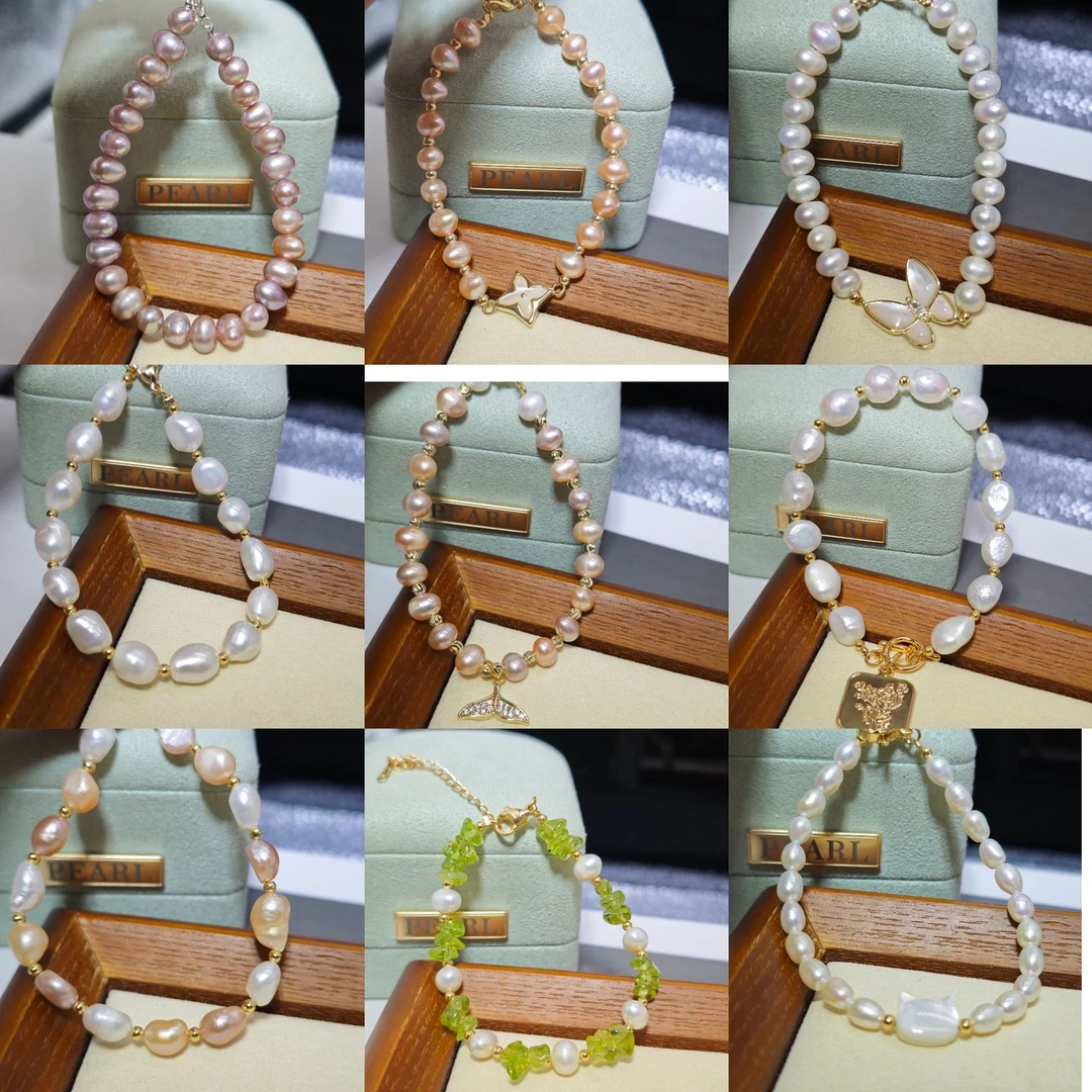 铜合金合成锆石手链 铜合金手链 时尚百搭简约仙女手链项链素款