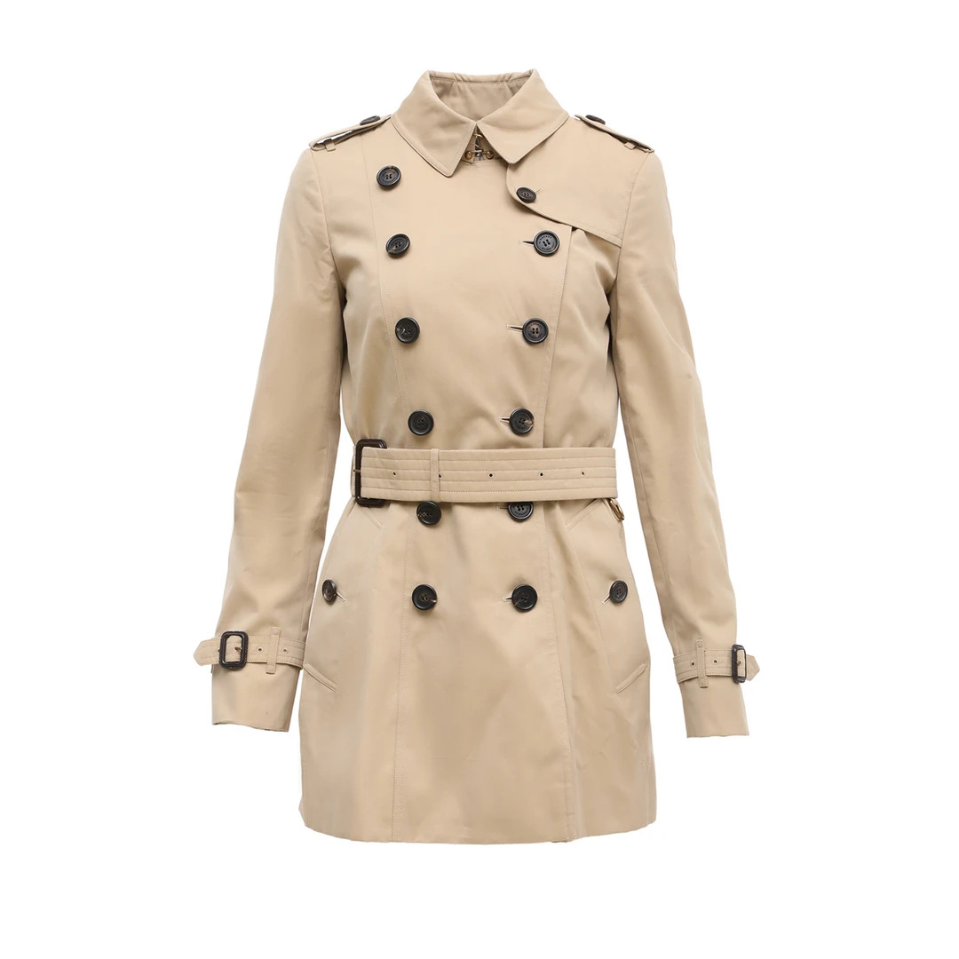 99新 BURBERRY/博柏利 积分-188/汤/P244274580/格纹内衬风衣