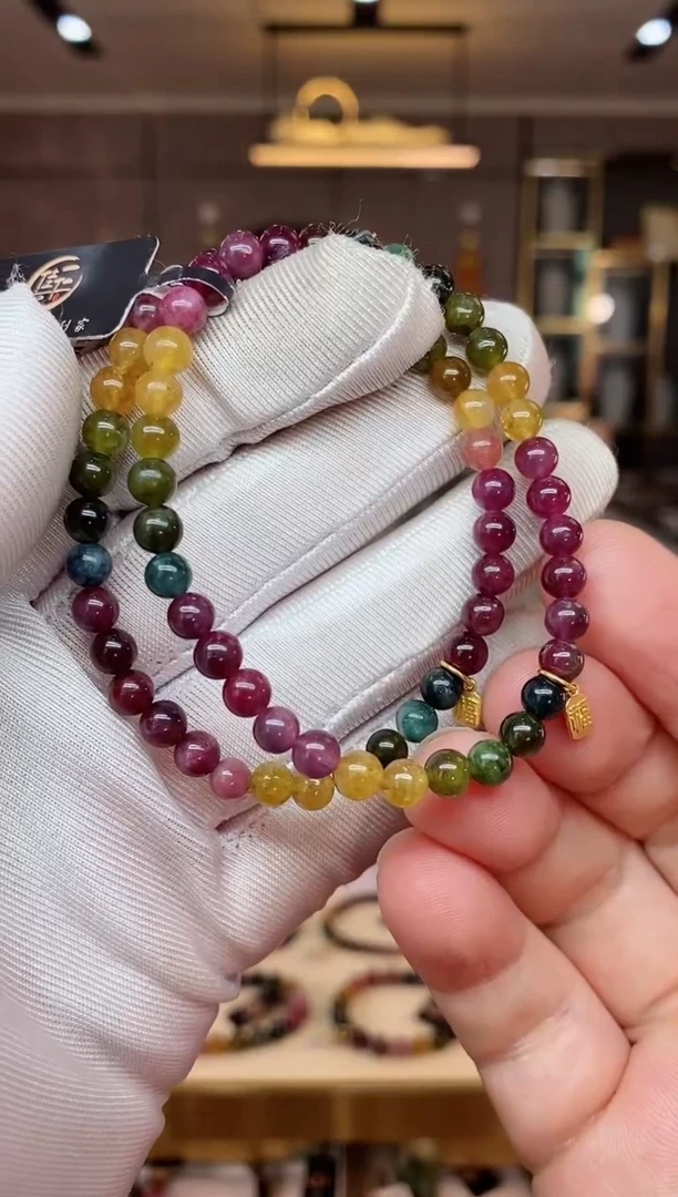 【闪购商品】碧玺单圈手串5mm+未镶嵌（多样性发一条）