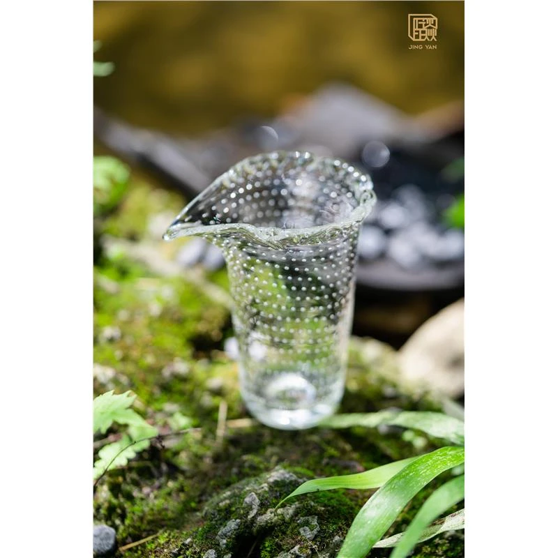 晶炎波澜系列公道杯气泡款100ml（明火电陶炉均可用）