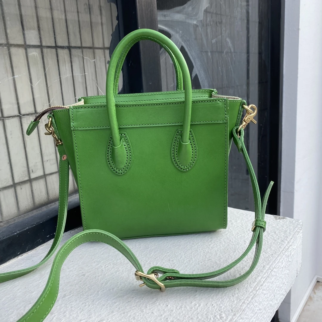 【真皮时代】女士单肩斜跨包时尚休闲百搭经典简约潮流肩包61069