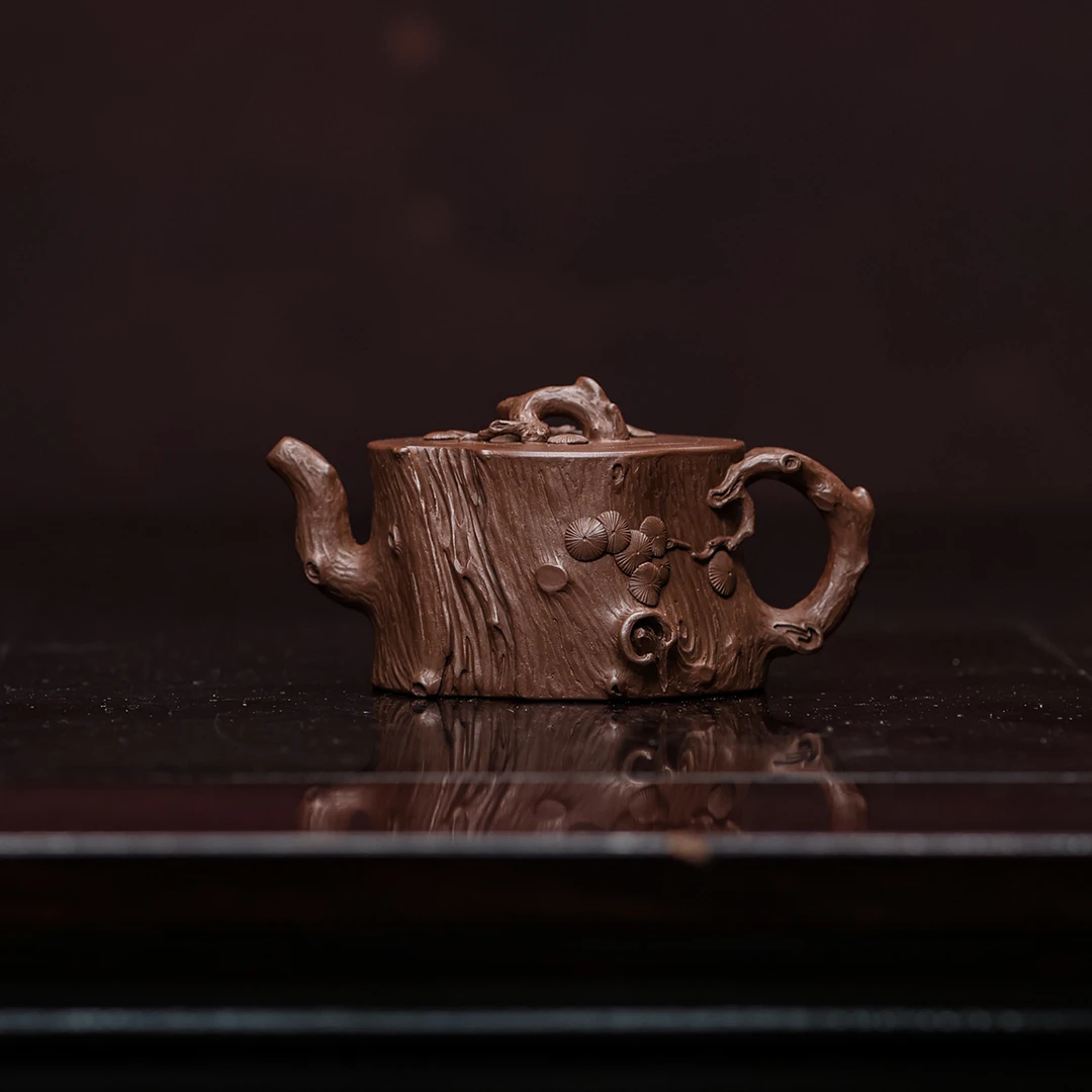 范旭东 松桩 紫泥紫砂壶全手工