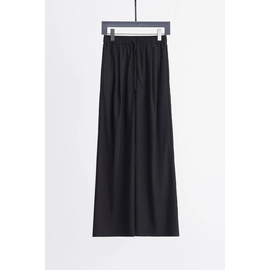 高腰直筒裤宽松时尚夏季休闲气质长裤 1287