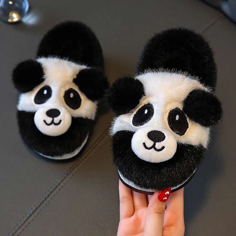 儿童包后跟棉拖鞋女款可爱拖鞋冬季秋冬毛毛鞋冬天女包脚后跟棉鞋