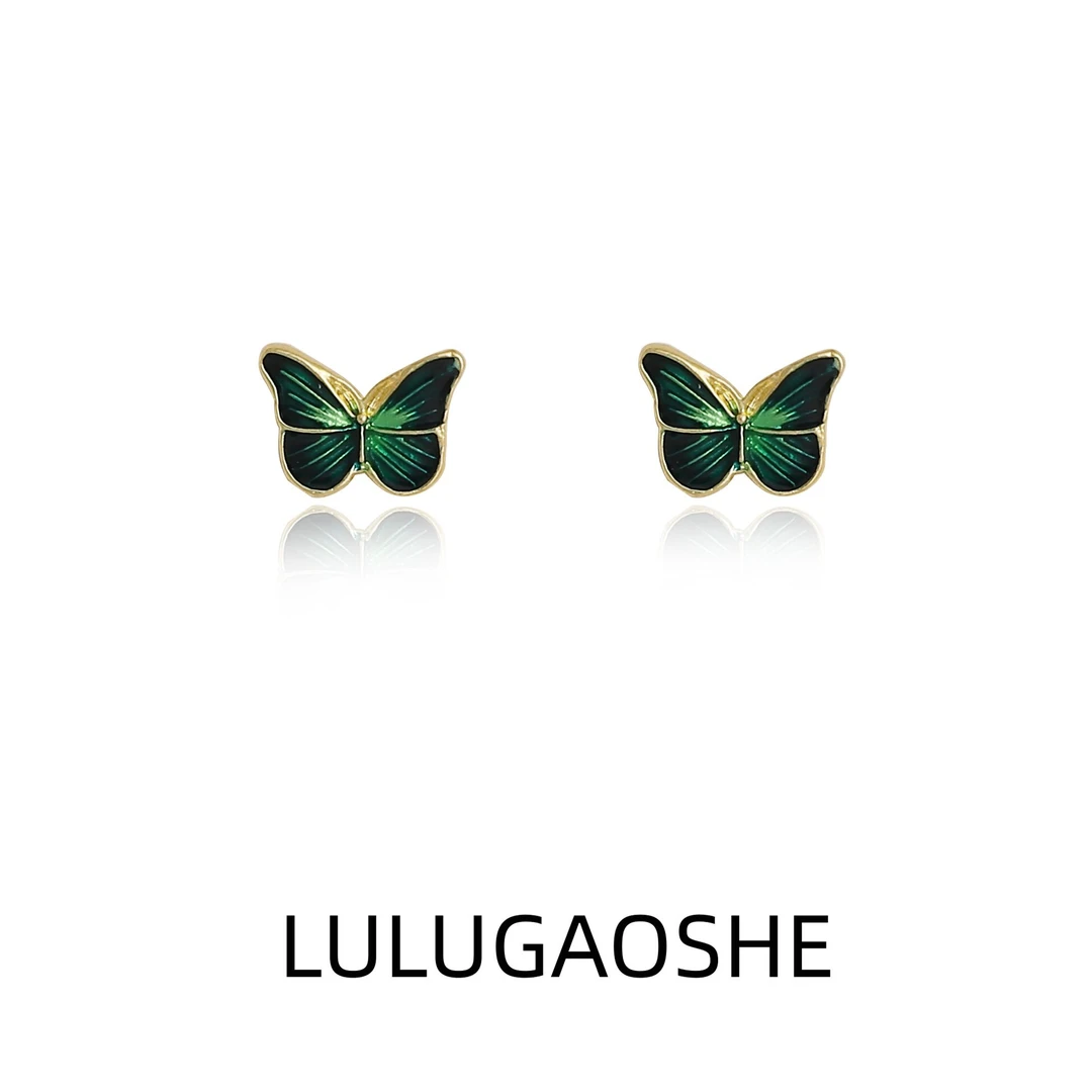 合金耳饰 c-859气质简约小众女王节耳环森系百搭耳钉浪漫七夕礼