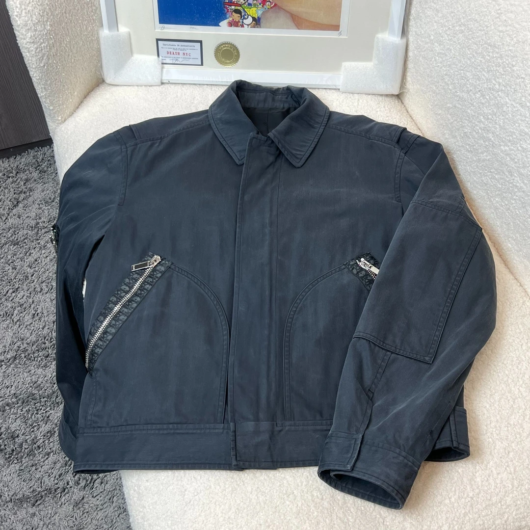 95新 DIOR/迪奥 奥迪/10831/46码/翻领老花拉链夹克/95新/21364