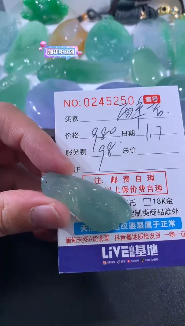 【闪购商品】翡翠颈饰未镶嵌醉
