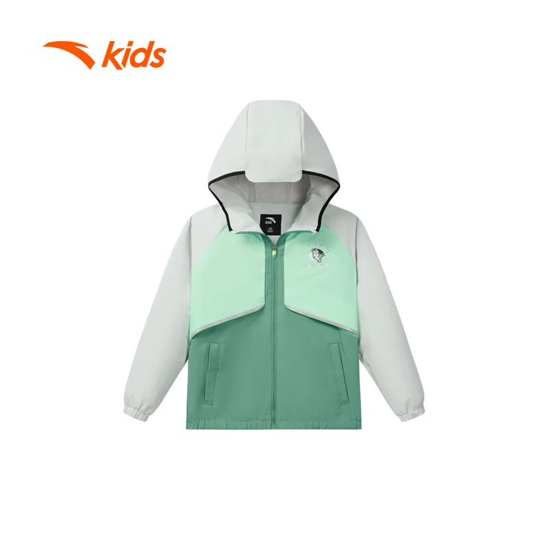 安踏儿童外套男小童防泼水梭织运动上衣
