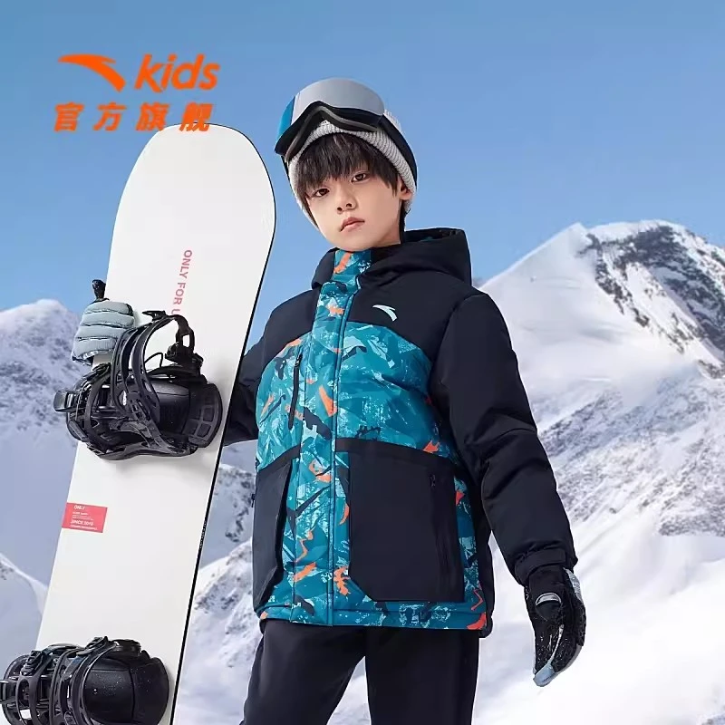 【热返科技】安踏儿童大童羽绒服冬加厚雅丹风保暖羽绒服352346940