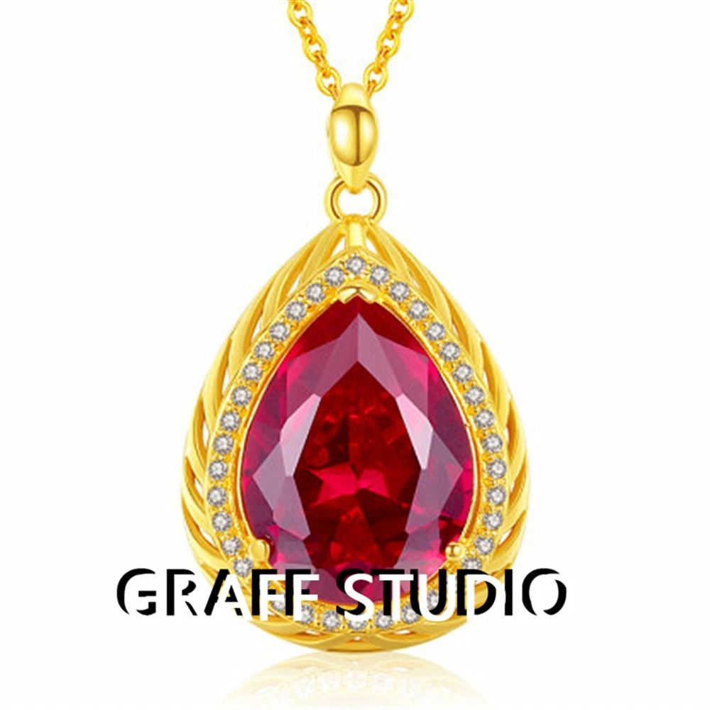 送证书运费险-奥地利红碧玺吊坠C5262时尚
