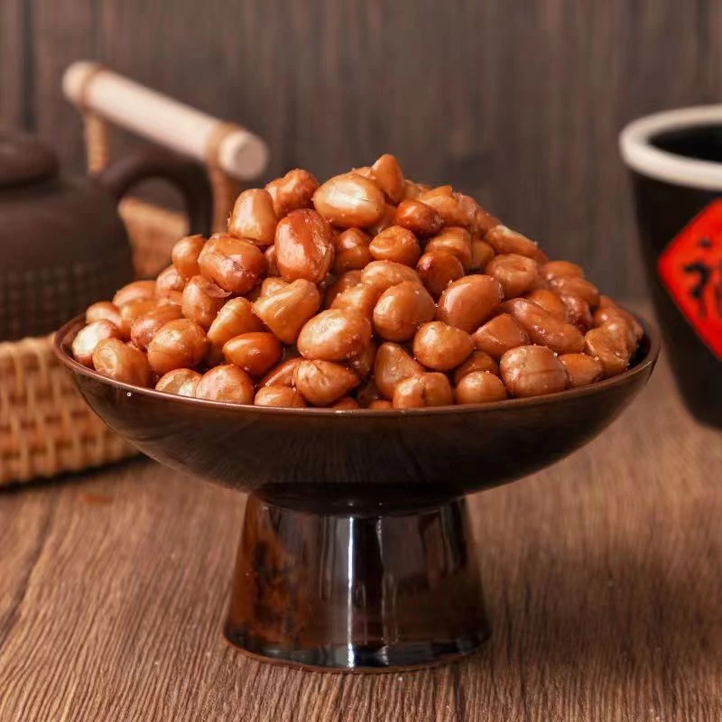 红皮油炸花生米咸香味原味饱满休闲小零食坚果下酒菜袋装产品食用