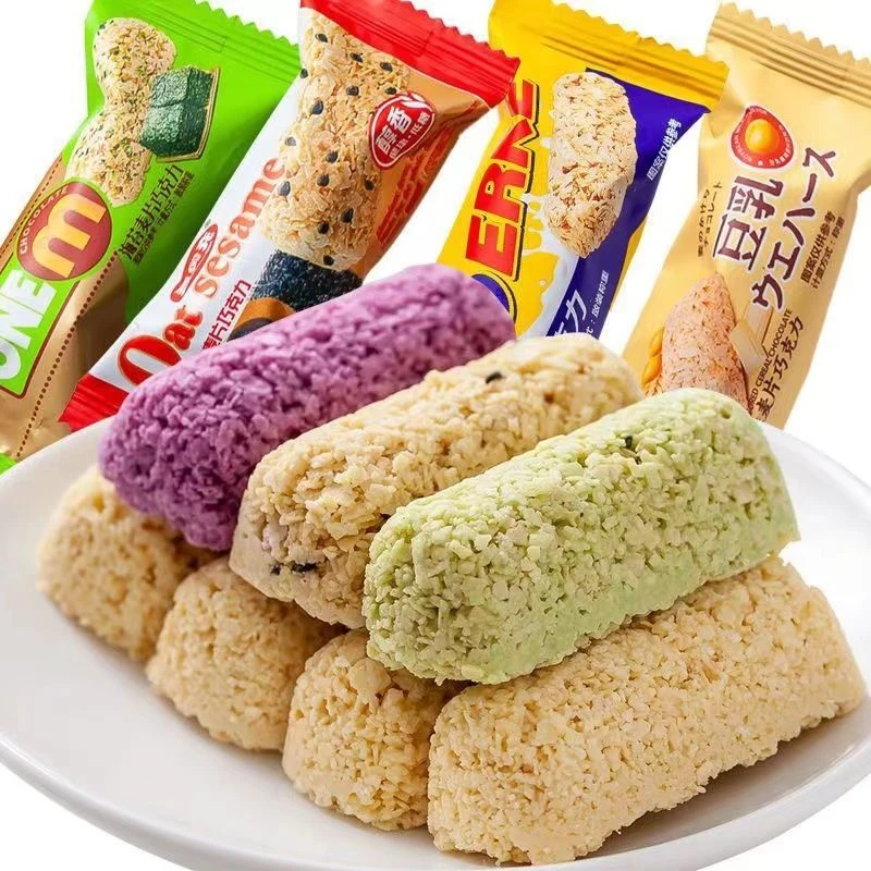 燕麦巧克力棒麦片酥多口味干吃麦片早餐代餐零食喜糖年货糖果批发