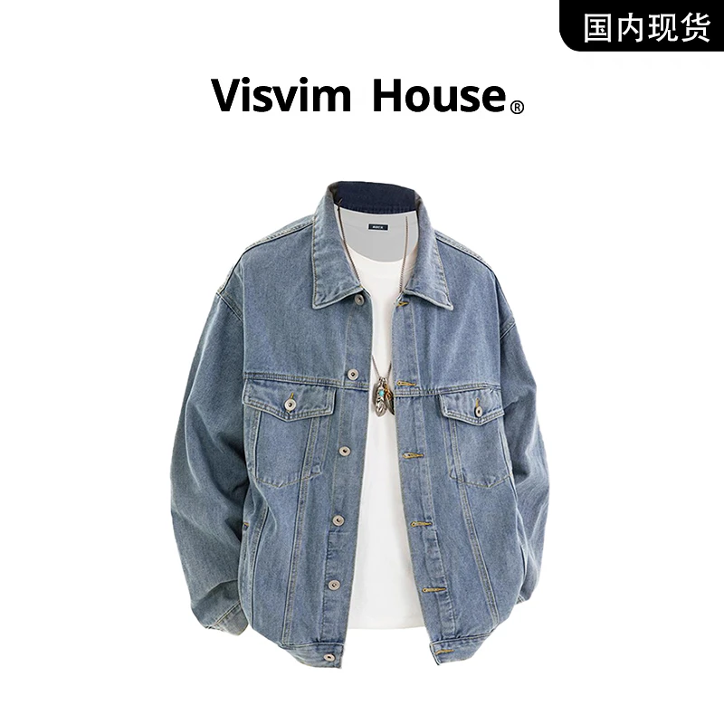 【品牌现货撤柜清仓】VISVIM WINGS春秋新款宽松休闲牛仔夹克外套男