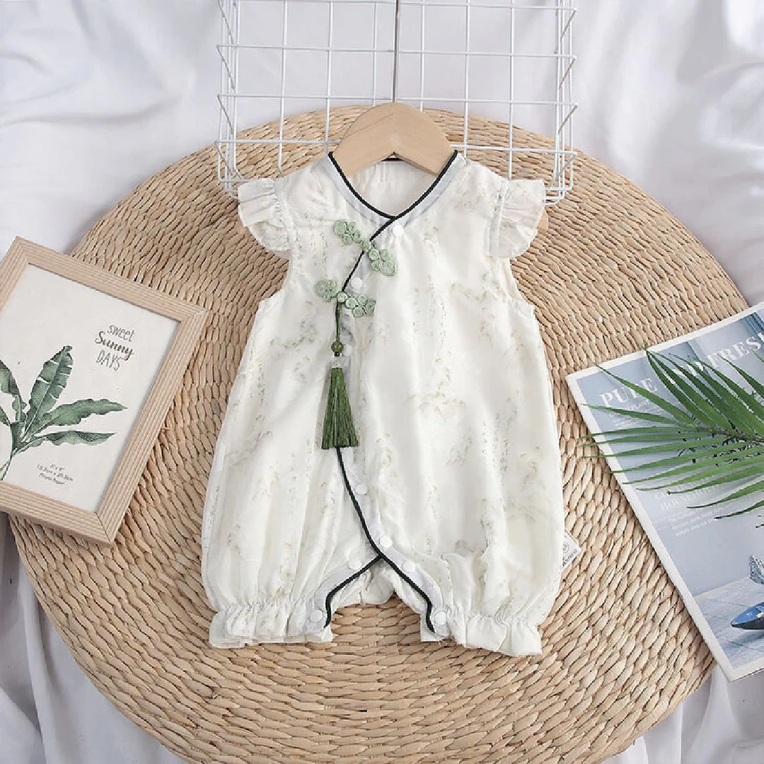 2XLM【定制】婴儿夏装短袖连体衣哈衣女宝宝薄款连体衣哈衣