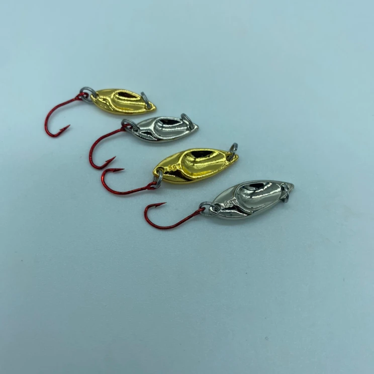 10只装0.8克1.5克马口白条亮片蝮蛇路亚饵