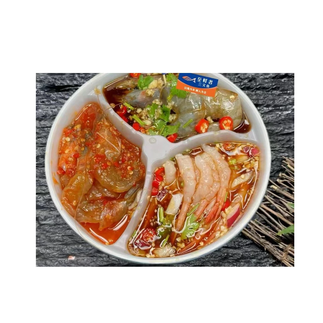 招牌生腌虾三拼