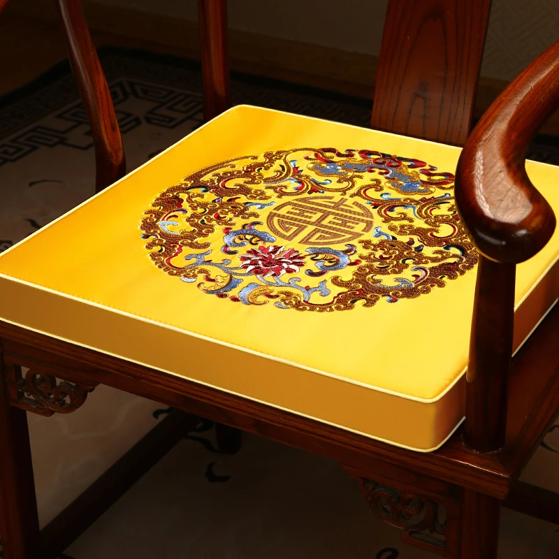 红木椅子坐垫靠背一体中式椅子垫茶椅垫靠山枕圈椅餐桌椅沙发座垫