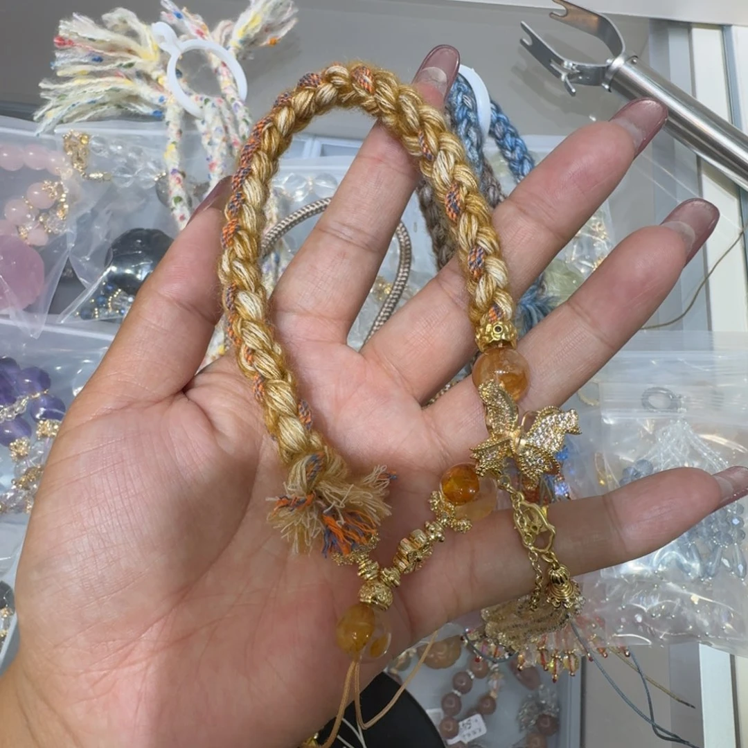 水晶颈饰未镶嵌潇****菌百搭