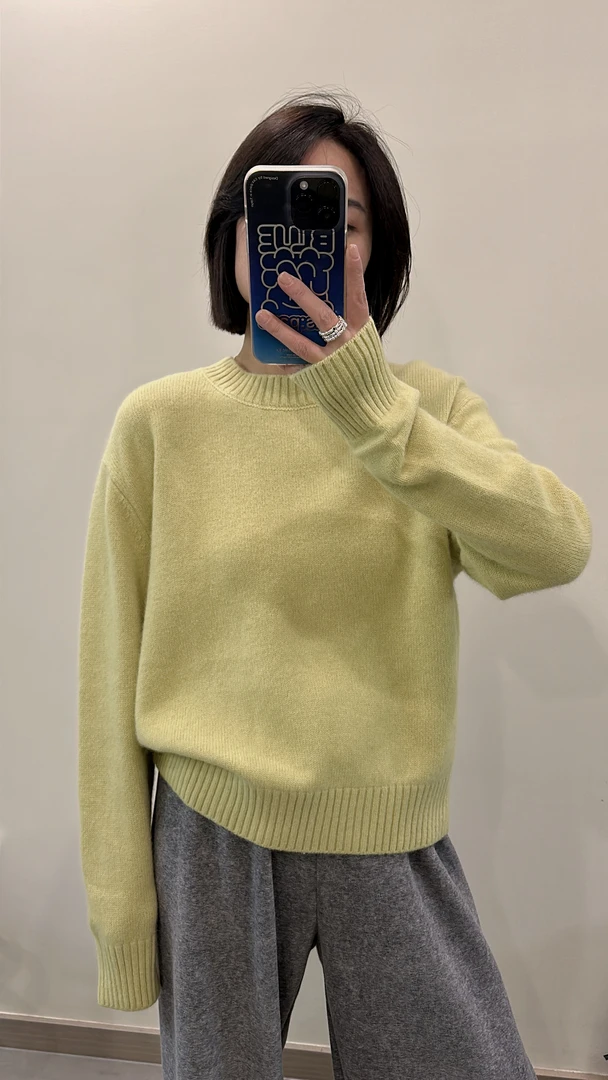 23894(糖果)小CC女装2024秋冬高品质韩版宽松慵懒风糖果绵羊毛衣