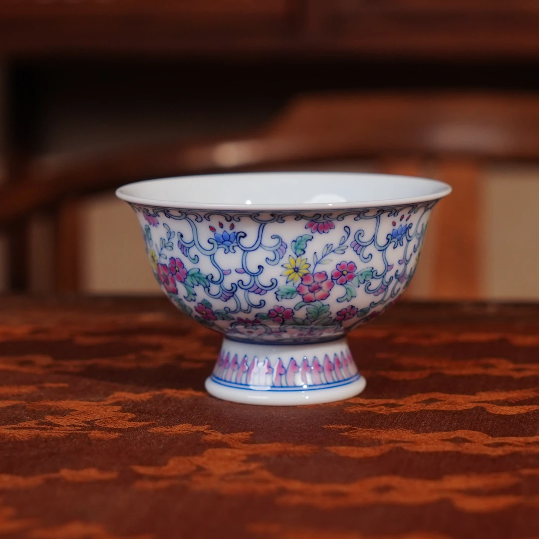 正德御窑   斗彩杯   陶瓷中式喝茶饮茶  ZDYY1145