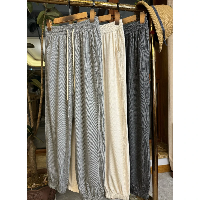 进口糯米束脚裤（春款）