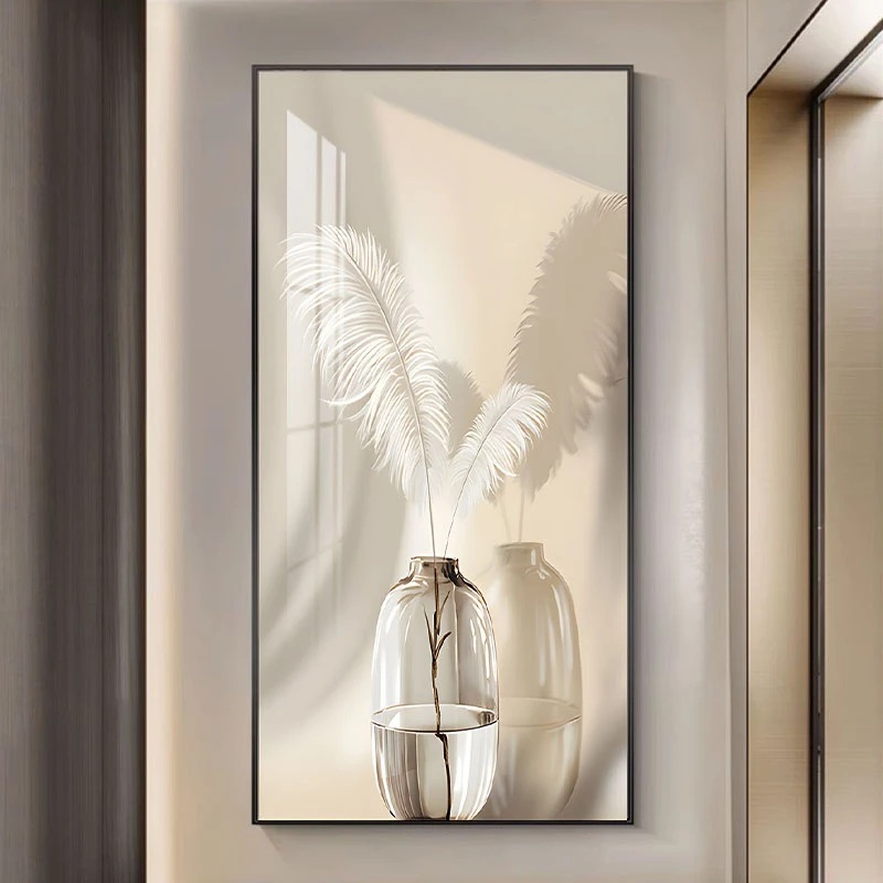 卡亚洛现代装饰画轻奢玄关装饰画简约入户门客厅走廊过道挂画平安