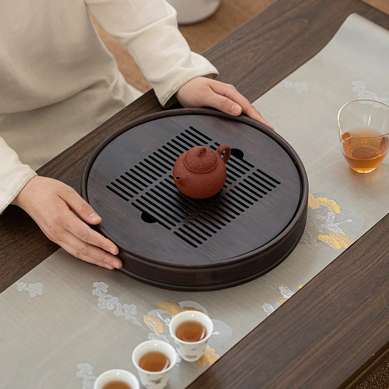 晟翔实木功夫茶具储水茶盘托盘现代简约家用小茶台干泡台