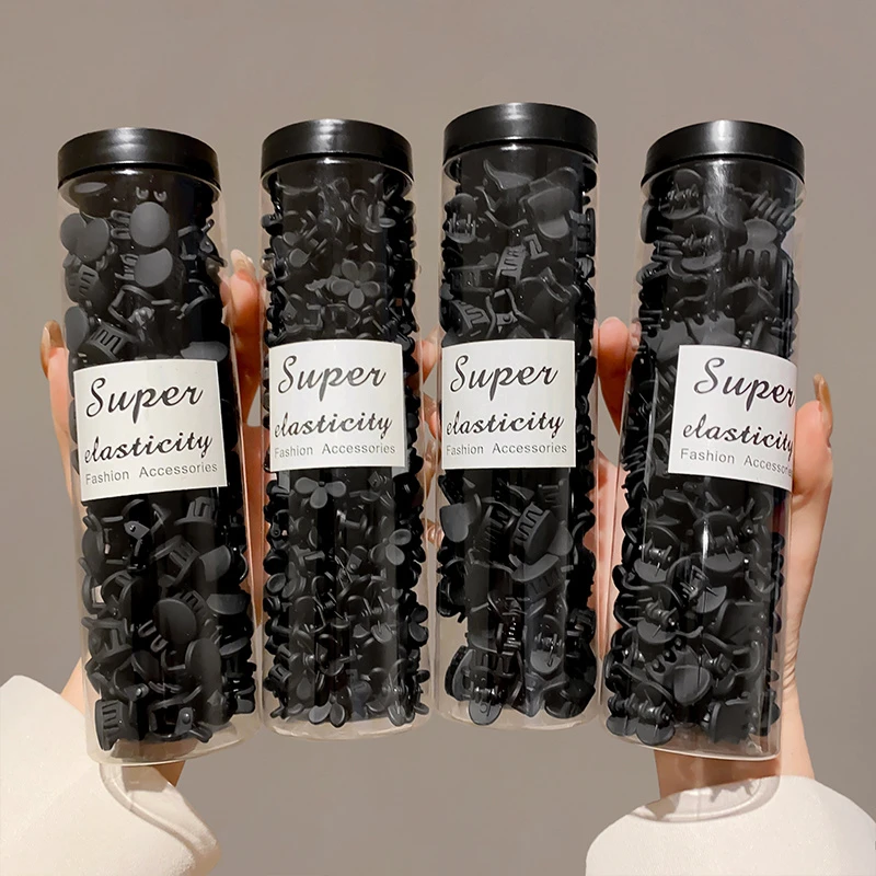 黑色公主头小抓夹百搭发夹2024新款侧边刘海夹前额碎发发卡头饰女