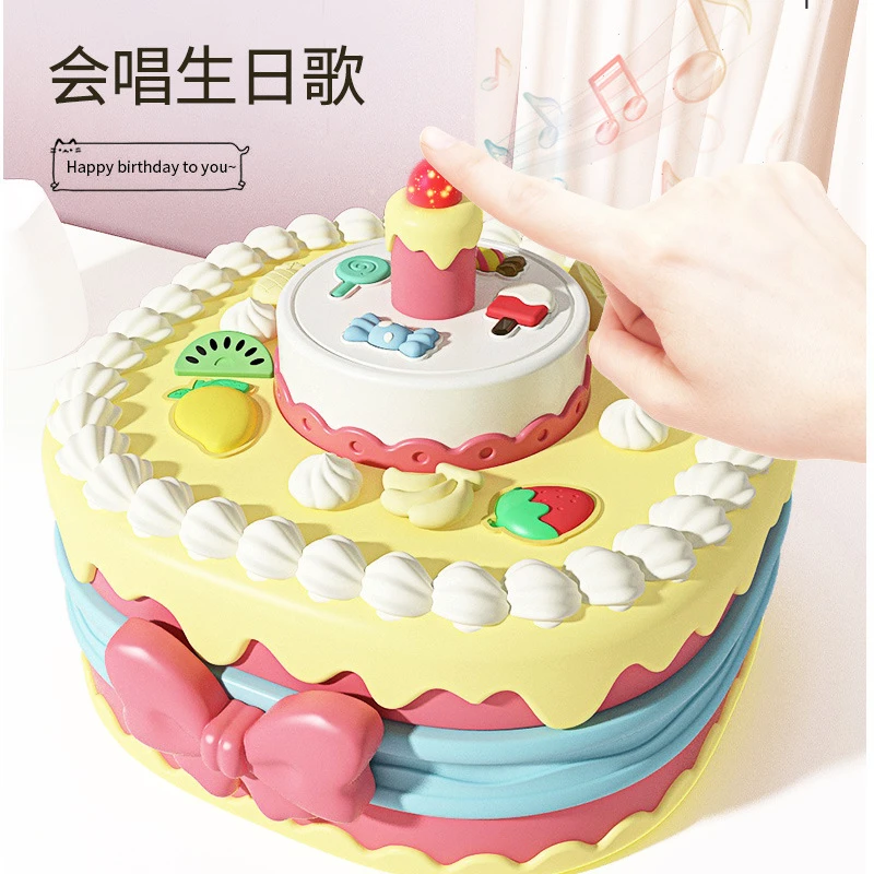 儿童过家家彩泥蛋糕玩具双层三层汉堡机橡皮泥模具套装婴儿