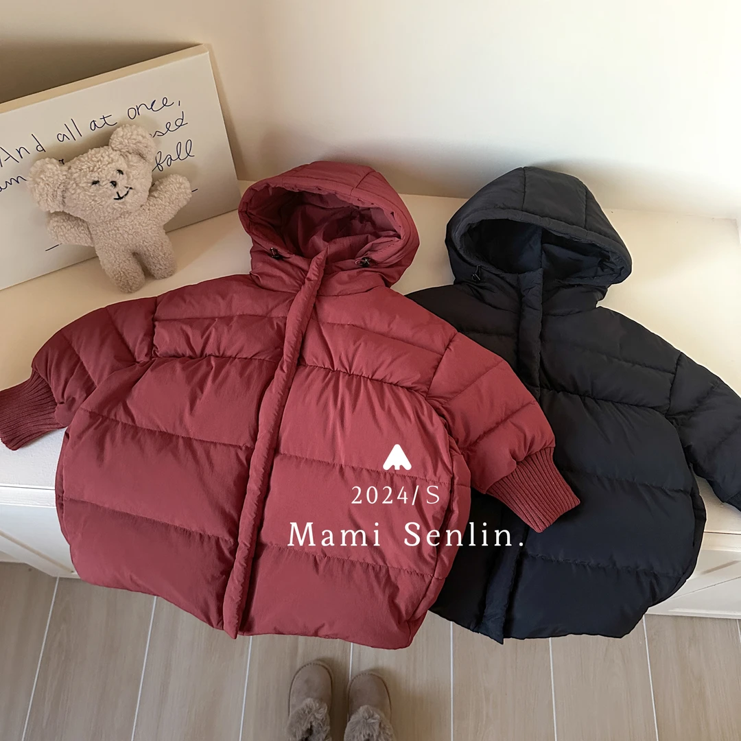 【90白鸭绒现货】冬季新款童装中长款羽绒服 244-MMSL-244234