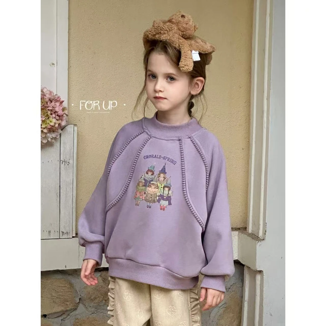 [FOR UP]冬季新款法式木偶剧团加绒卫衣244-FU-69802多色