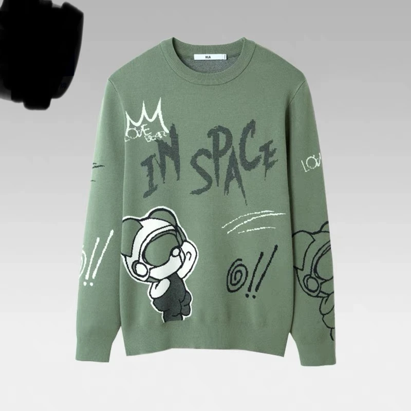 9F款 橄榄绿麻烦星球联名毛衣