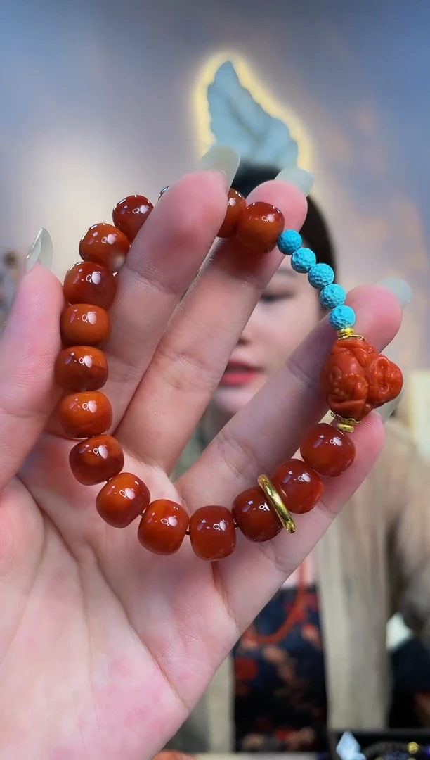 【闪购商品】南红玛瑙手串未镶嵌南红手串6*818K单圈（NH0151）